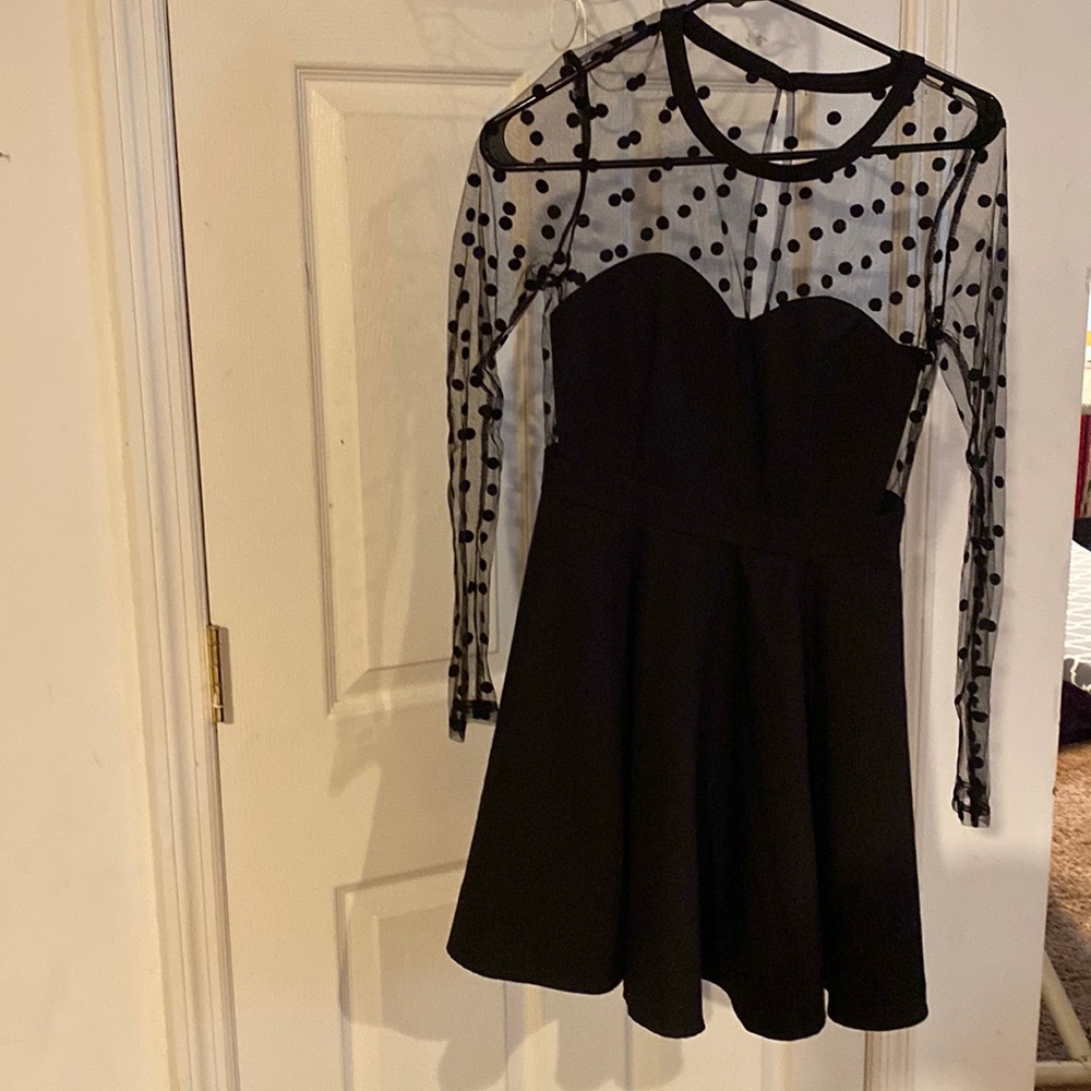 Black dress.